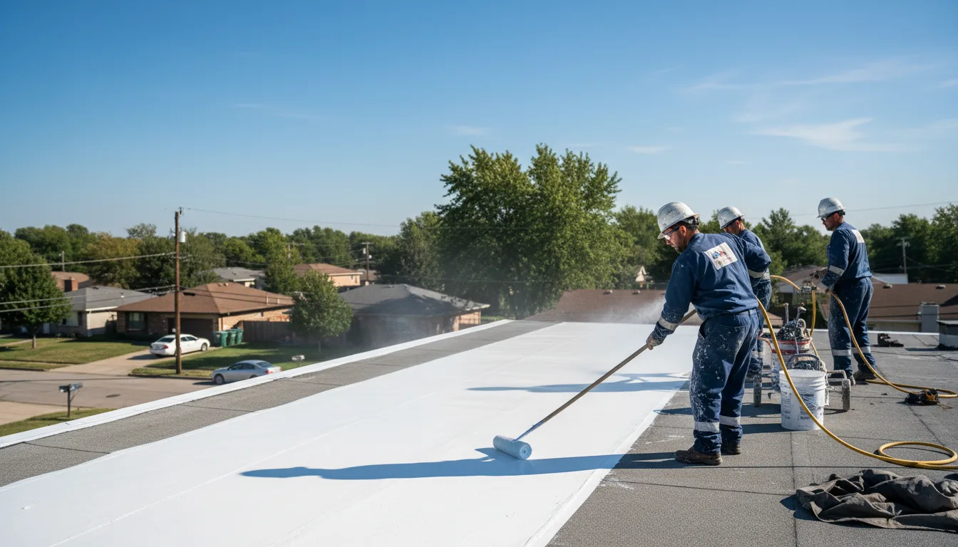 Commercial roof coating in Alma, KS near me
